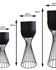kwietniki Zestaw kwietników metalowych LOFT Design 3szt. 2