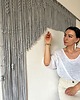 makramy Makrama firanka asymetryczna II 3