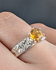 pierścionki srebrne Pierścionek delikatny cytryn 4