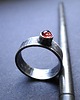pierścionki srebrne Pierścionek Granat 003 2