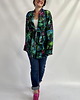 bluza bez kaptura damska Aksamitna BLUZA/ KIMONO domowe, autorski print  nenufary i ważki 9