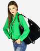 torby na ramię Torebka skórzana ponadczasowy design worek na ramię XL hobo nubuk czarny 2