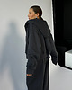 bluza bez kaptura damska Bluza Restful light antracite na zamek z kapturem 5