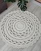 dywany Dywan okrągły szydełkowy 90cm 2