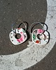 kolczyki ceramiczne Kolczyki ceramiczne w kwiaty koła 1