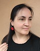 kolczyki z masy plastycznej Kolczyki dalie pomarańczowe handmade, jesienne kolczyki koła 3