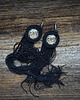 kolczyki soutache Kolczyki sutasz z motywem panterki 2