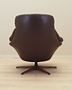 fotele Fotel obrotowy skórzany, duński design, lata 60, H.W. Klein, Bramin 2