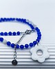 korale Naszyjnik FLOWER blue jadeit 4