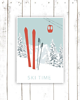 plakaty PLAKAT GÓRY narty SKI zimowy grafika 1