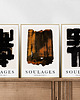 plakaty Zestaw 3 plakatów Soulages 1