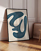 plakaty Zestaw trzech plakatów blue abstract 6