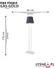 lampy podłogowe Designerska lampa stojąca do salonu z abażurem VEGAS GOLD 5