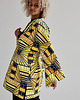 sukienki mini damskie Kimono żółto-czarne Sunny Warrior 7