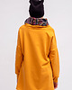 bluza bez kaptura damska BLUZA ASYMETRYCZNA ,,RAVEL'' musztardowa 4