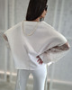 bluza bez kaptura damska Bluza śmietankowa open Luxury Line 3