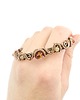 bransoletki wire wrapping Bransoleta mankietowa  z bursztynem cytrynem i agatem 9