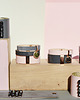 bransoletki skórzane .easy. pink&grey bransoletki skórzane 4