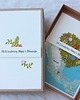 kartki scrapbooking Kartka z kwiatowym sercem i mapą, w pudełku 3