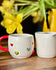 kubki Kubek ceramiczny z kolorowymi serduszkami 3