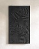 obrazy Płaskorzeźba ścienna  80x160m elegancka pastelowa czerń 2