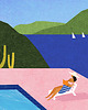 plakaty Lato nad basenem - plakat fine art 2