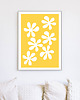 plakaty Plakat z kwiatami, żółty 1