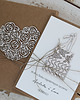 kartki scrapbooking Rustykalna kartka ślubna w pudełku 1