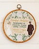 Ślub - inne Podziękowania ślubne, haft w oprawie ok 20 cm 1