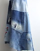 spódnice maxi Patchworkowa spódnica jeans r.46 2