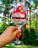 szklanki i kieliszki Kieliszek ręcznie malowany Skrzaty 1