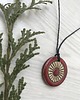 wisiory Etno czerwony wisiorek ceramiczny 1