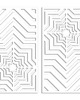 dekoracje - na ścianę 3D DEKORACYJNE PANELE GEOMETRYCZNE, MINIMALISTYCZNA DEKORACJA ŚCIENNA, BIAŁY 1