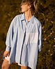 koszule damskie  Niebieska koszula oversize upcycling 7