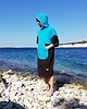 bluzy męskie Szlafrok dla morsa - Surf Poncho -  Blue Sky 1
