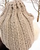 czapki damskie Czapka  beanie merino cotton jasny beż 3