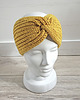 czapki damskie Opaska Merino Musztardowa - naturalna, miękka, nie gryząca, ciepła 2
