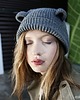 czapki damskie Miś - czapka z uszami 2