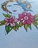grafiki i ilustracje Obrazek Dama z Jaskółką (ręcznie malowany) 4