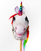 zabawki - inne Hobby horse, tęczowy jednorożec - koń na patyku 4