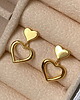 kolczyki pozłacane Złote kolczyki "Cute Hearts"- srebro 925 pozłacane 1