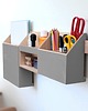 organizery Organizer na ścianę - Szary - Drewniany 1