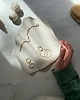 pojemniki na biżuterię Ceramiczna Rzeźba Fala na Biżuterię Pearl White 1