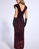 sukienki maxi damskie Suknia Geraldine bordo 1