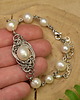 bransoletki wire wrapping Bransoletka z pereł, wire wrapping, perły 4
