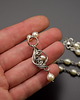 chokery Krótki naszyjnik choker perły wire wrapping 4