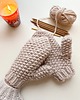 czapki damskie Gruba wełniane rękawiczki 100% wełna handmade 2