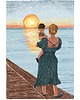 grafiki i ilustracje Zachód słońca Ilustracja Plakat mama i dziecko 2