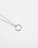 naszyjniki - inne Rhodium Plated Small Karma Necklace 2