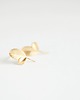 kolczyki złote Kolczyki złote 16k Gold Plated Leaf Shaped Studs 2